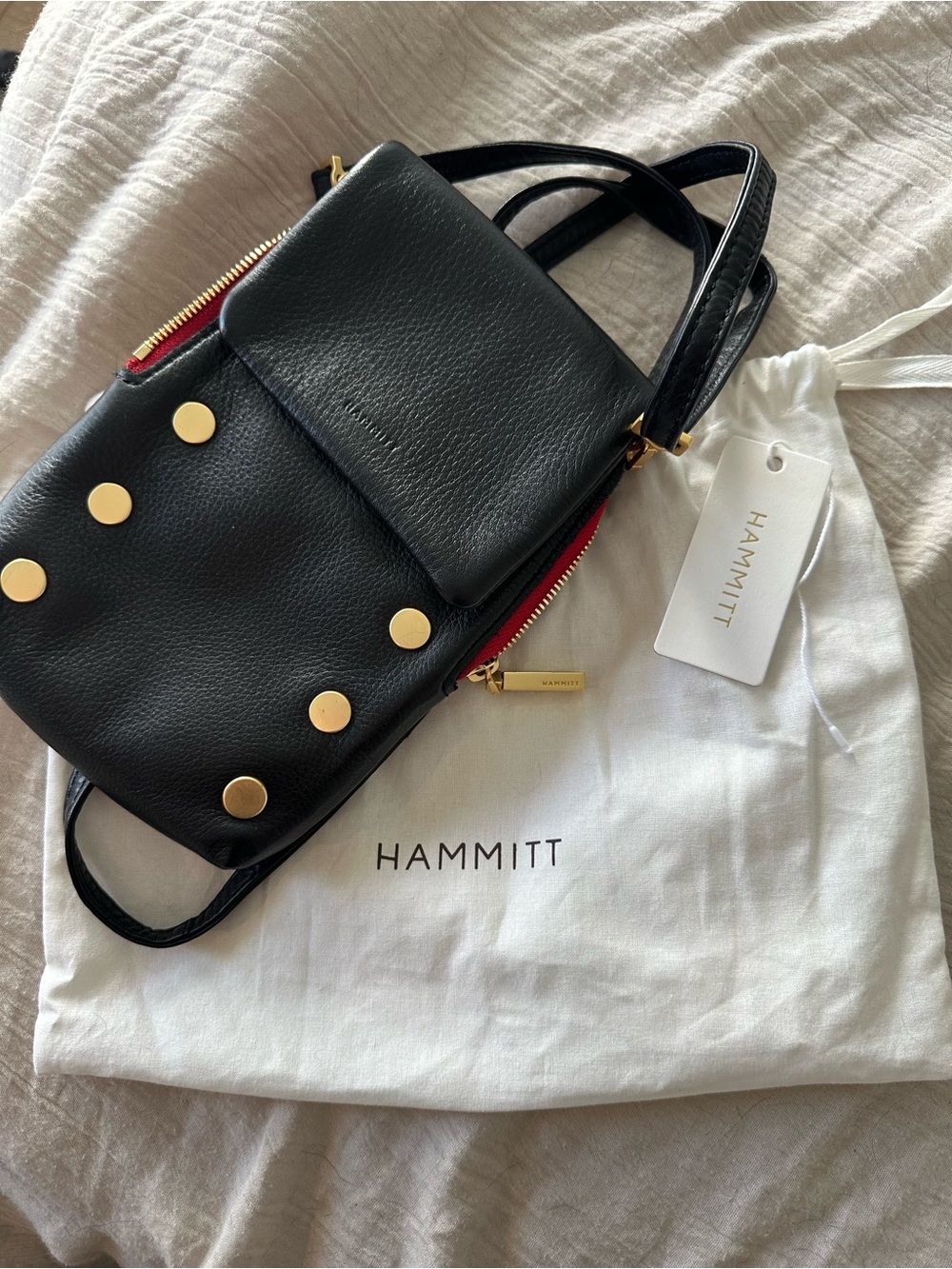 Hammit VIP Mobile Black Crossbody Phone Bag